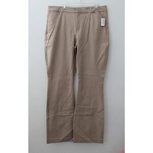 Old Navy Mens High-Waisted Pixie Flare Pants Mocha Taffy Size 18 NWT